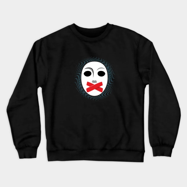 Dota 2 Silence Mask Crewneck Sweatshirt by waveformUSA
